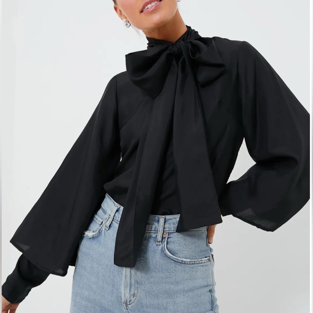 Mille Gigi Top in Black Jacquard NWT Sz XS